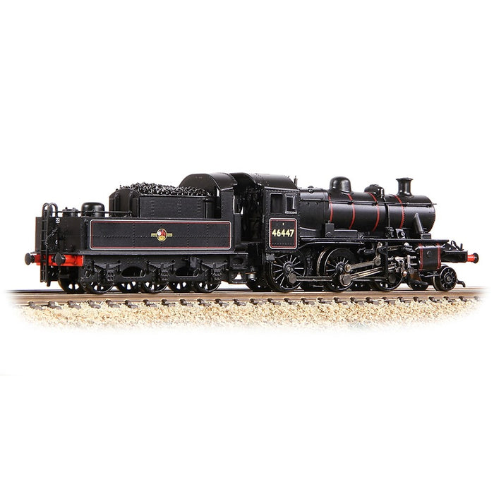 Graham Farish [N] 372-628A LMS Ivatt 2MT 46447 in BR Lined Black (Late Crest)