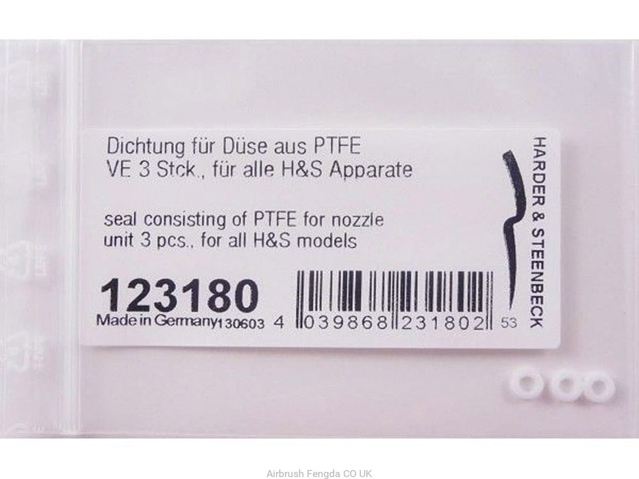 Harder & Steenbeck HS123180 Seal consisting of PTFE for nozzle (3pcs) for all H&S models