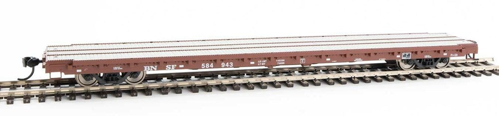 Walthers Mainline 910-5359 HO 60' Pullman-Standard Flatcar - Ready to Run - BNSF Railway #584943