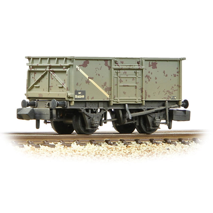 Graham Farish [N] 377-227H BR 16T Steel Mineral Wagon with Top Flap Doors in BR Grey [W]