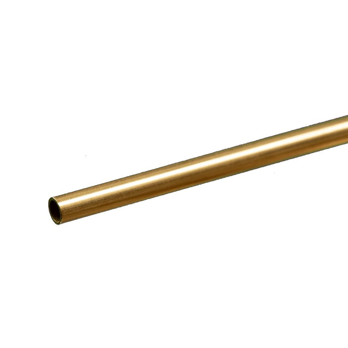 K&S 8128 Brass Round Tube 5/32 x 0.014 - 12" Length