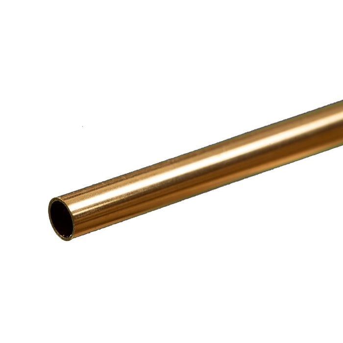 K&S 8130 Brass Round Tube 7/32 x 0.014 - 12" Length