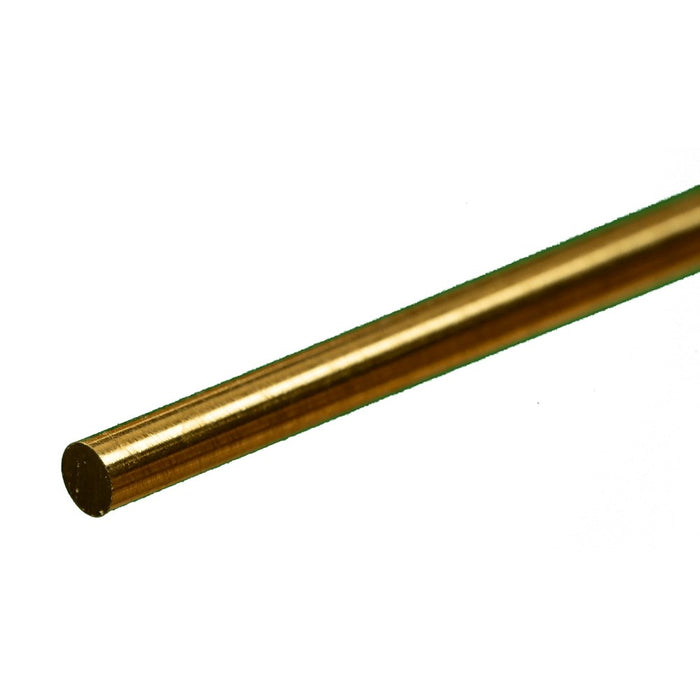 K&S 8164 Brass Rod 1/8 - 12" Length