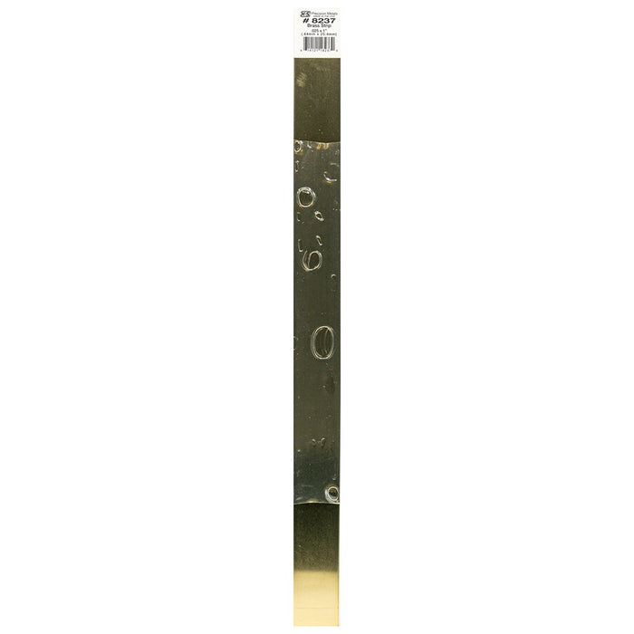 K&S 8237 Brass Strip 0.025 x 1 - 12" Length