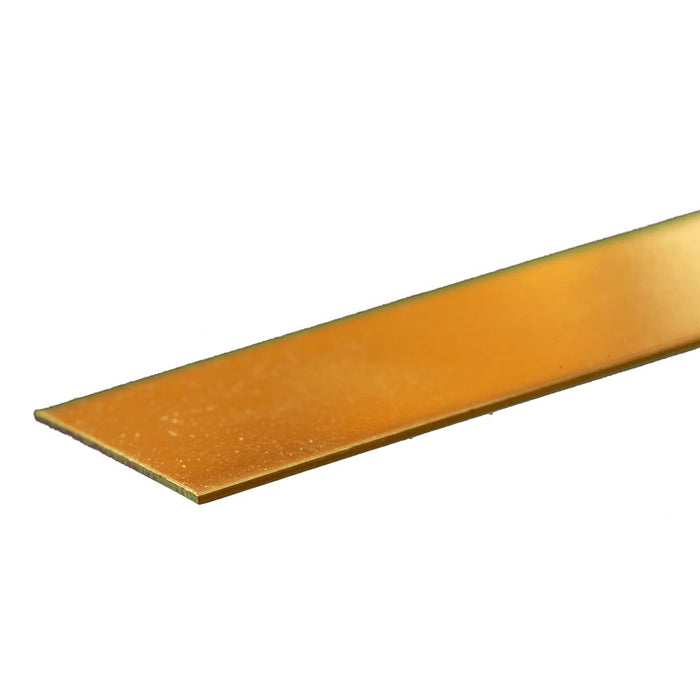 K&S 8242 Brass Strip 0.032 x 1 - 12" Length