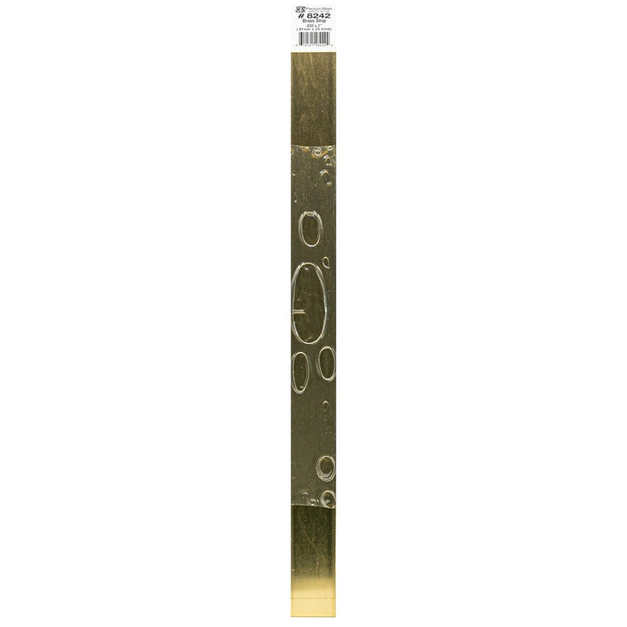 K&S 8242 Brass Strip 0.032 x 1 - 12" Length