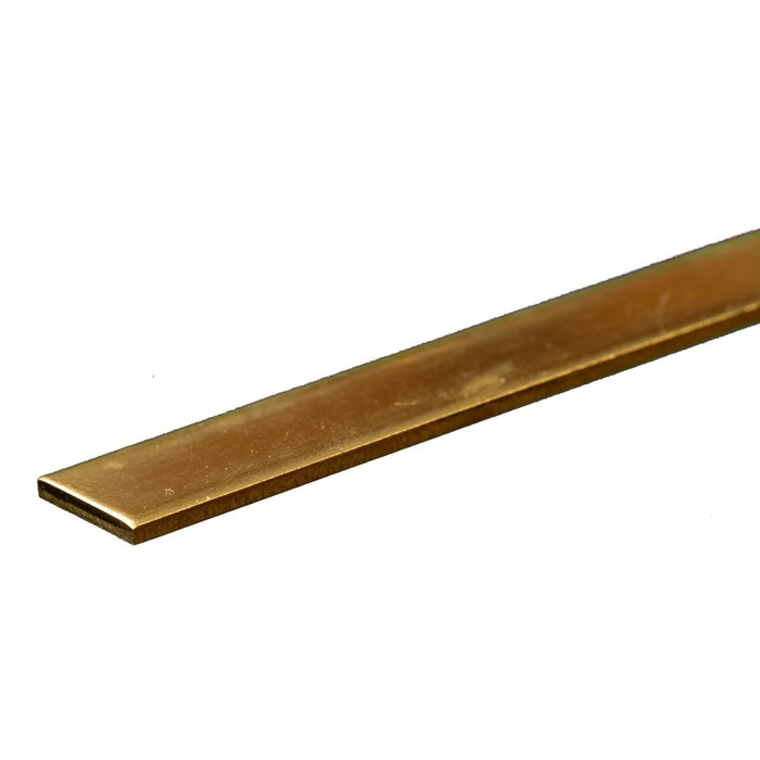 K&S 8246 Brass Strip .064 x 1/2 - 12" Length