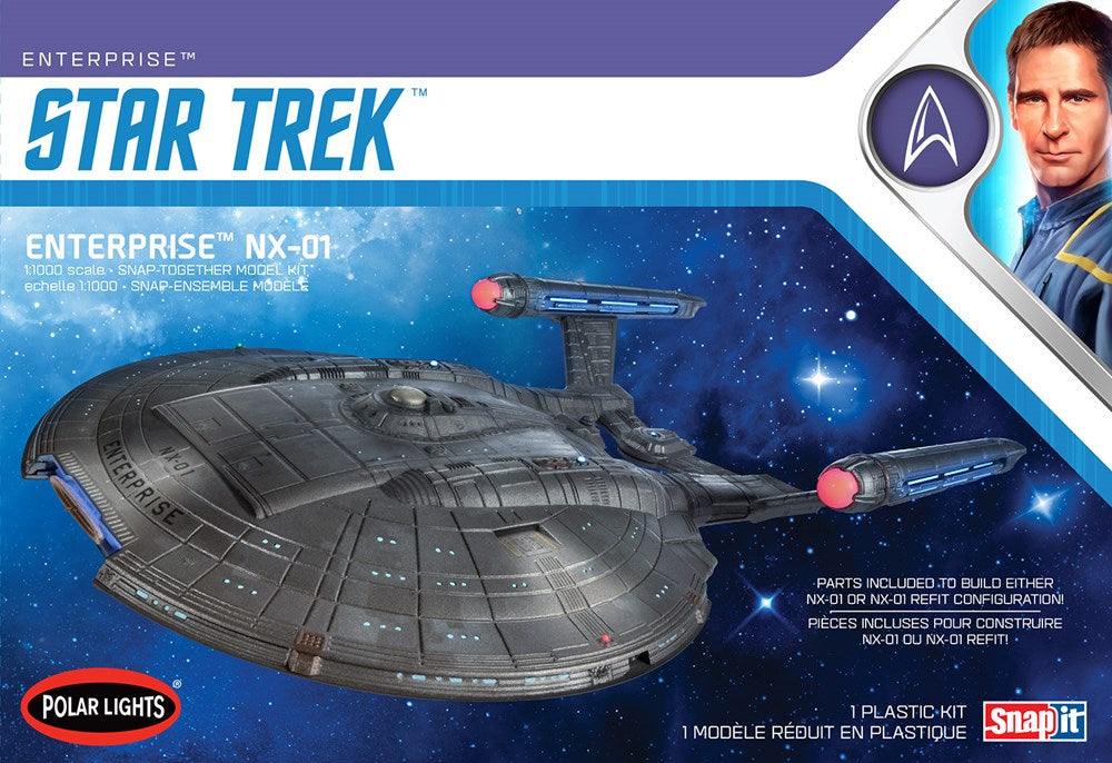 Polar Lights 966 1:1000 Star Trek U.S.S. Enterprise NX-01 Refit