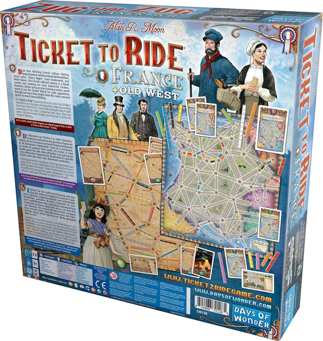 Ticket to Ride France/Old West Map 6