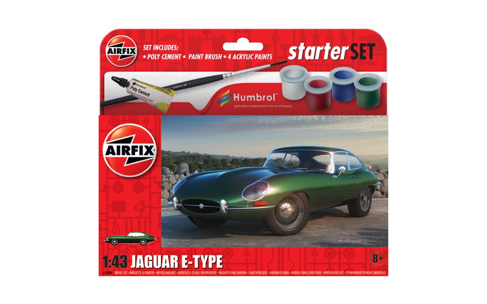Airfix A55009 1:43 Jaguar E-Type - Small Starter Set