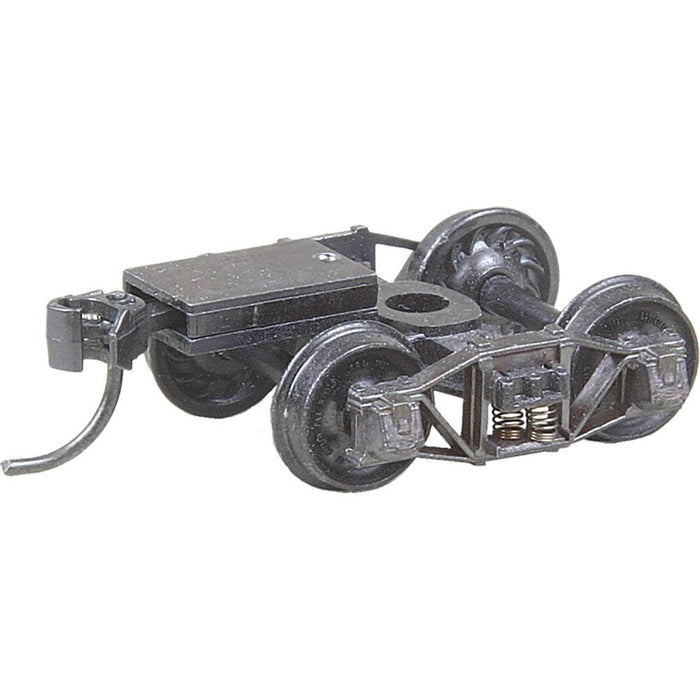 Kadee No.503 HO Scale Arch Bar Trucks with Ready-to-Mount Couplers, 33" Ribbed Back Wheels - Metal Fully Sprung