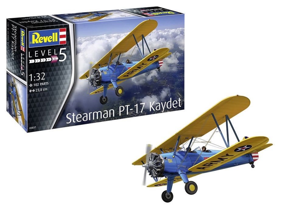 Revell 03837 1:32 Stearman PT-17 Kaydet USAF Trainer