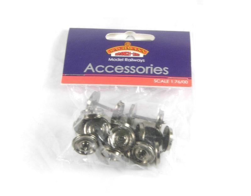 Bachmann Branchline [OO] 36-033 Turned Coach Wheels - for Non-Close Coupling Bogies(10pk)