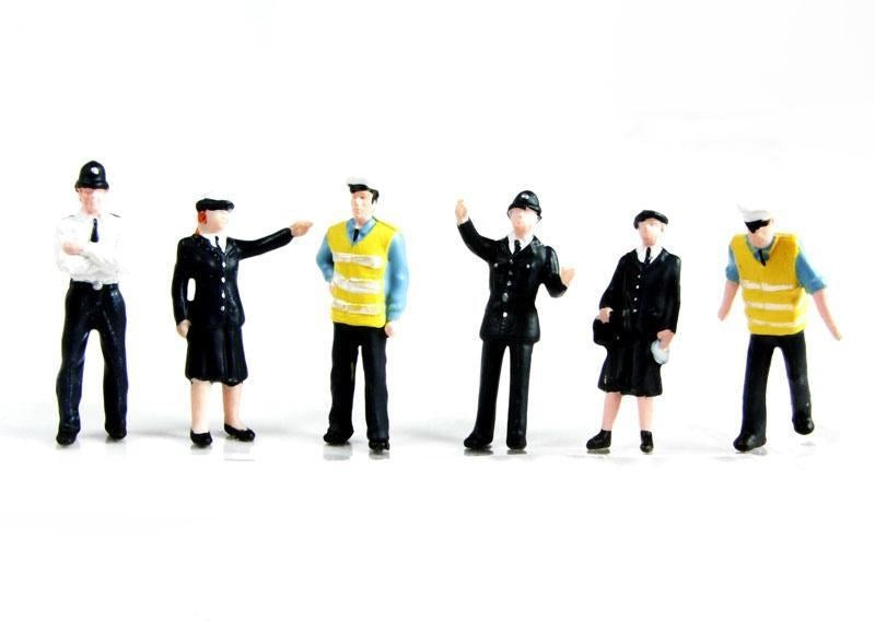 Scenecraft 36-041 [OO] 1:76 Police and Security Staff (6pk)