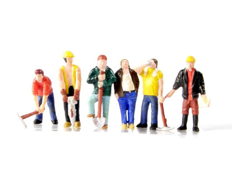 Scenecraft 36-042 [OO] 1:76 OO Construction Workers (6pk)