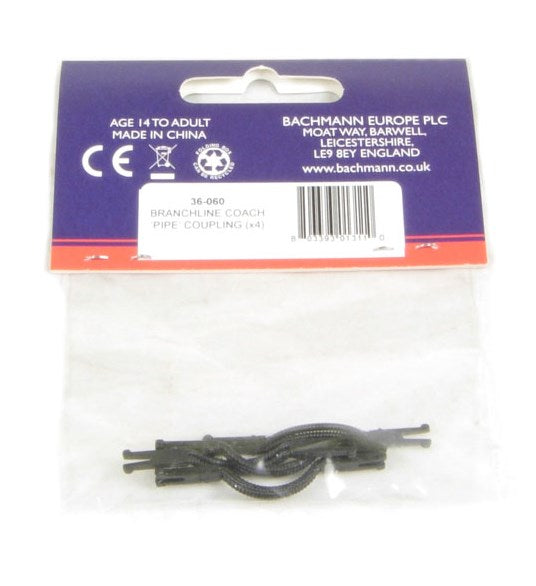 Bachmann Branchline [OO] 36-060 Coach Pipe Coupling (4pk)