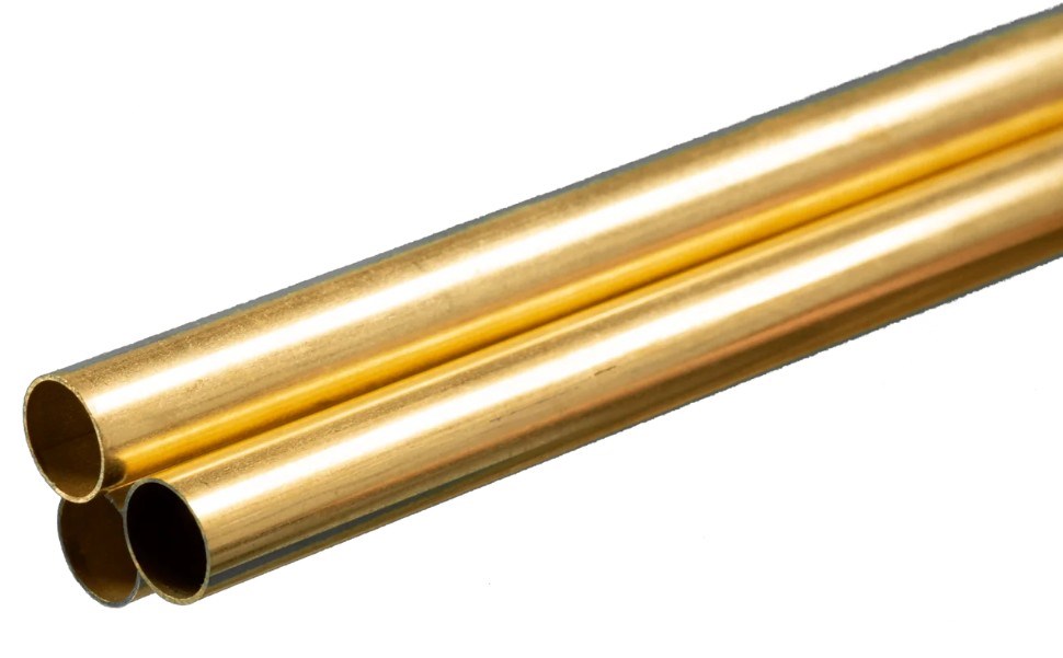 K&S 1153 Brass Round Tube 3/8 x 36"