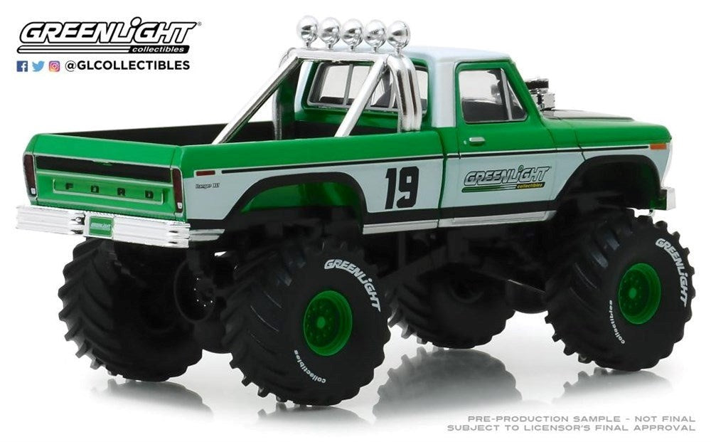 GreenLight GL-86161 1:43 1974 Ford F-250 Monster Truck- #19 Greenlight Racing