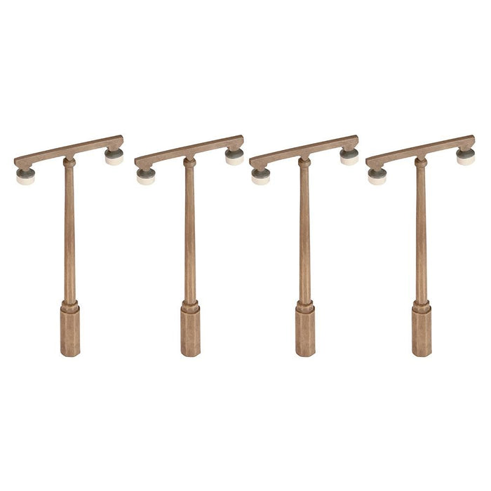 Scenecraft 44-542 [OO] 1:76 OO Concrete Platform Lamps (4pk) (32mm x 16mm x 70mm)