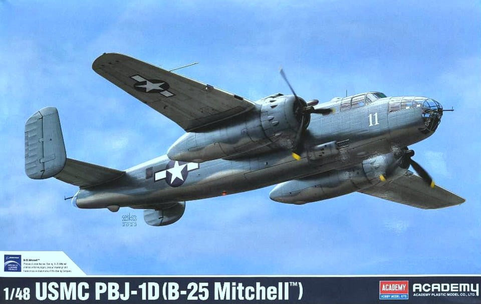 Academy 12334 1:48 USNC PBJ-1D (B-25 Mitchell)
