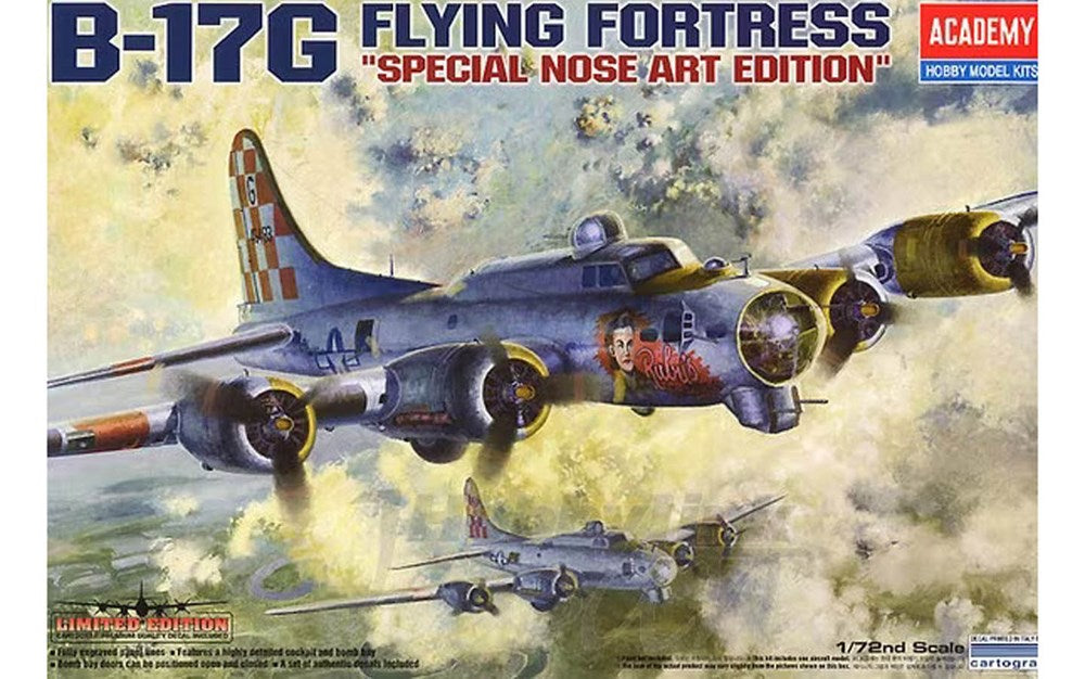 Academy 12414 1:72 Boeing B-17G Flying Fortress with Nose Art