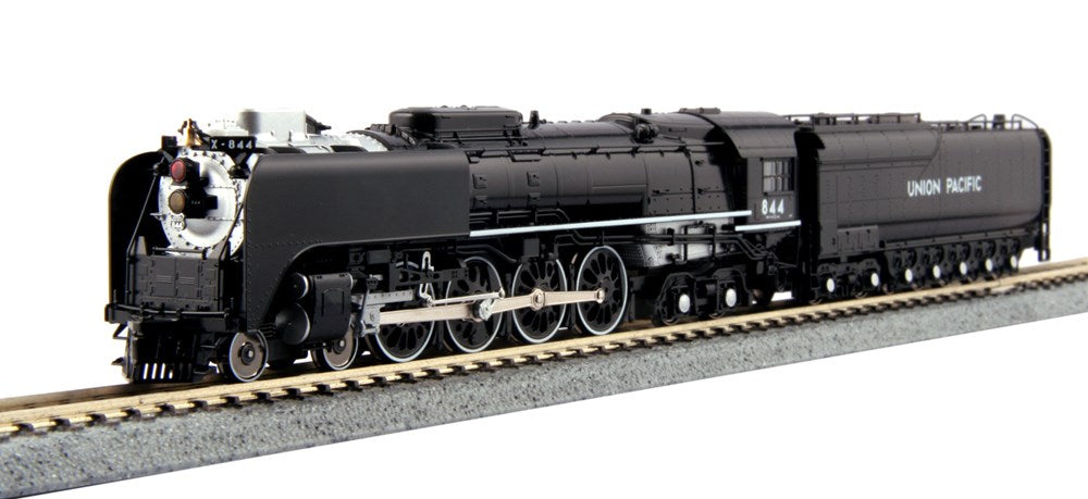 Kato USA 126-0401 N Class FEF-3 4-8-4 - Standard DC -- Union Pacific #844 (Excursion Scheme, black, graphite, white)