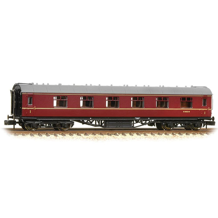 Graham Farish 374-847A [N] 1:148 LMS Stanier First Corridor - BR Maroon