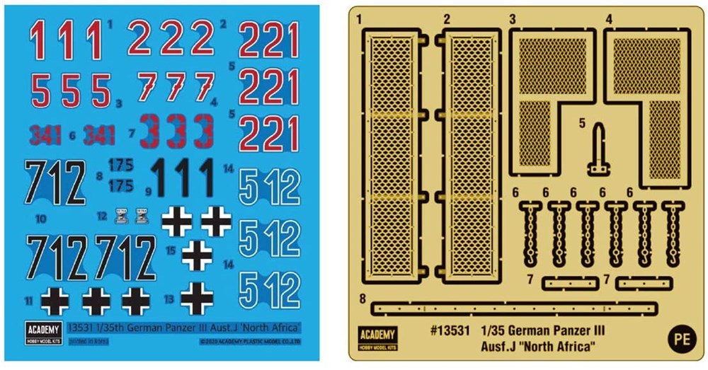 Academy 13531 1:35 German Panzer III Ausf. J "North Africa"