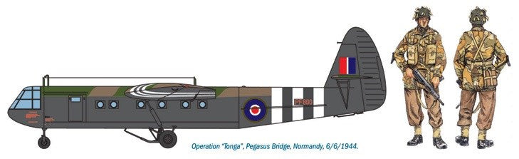 Italeri 1356 1:72 AS.51 Horsa Mk.1 with British Paratroops