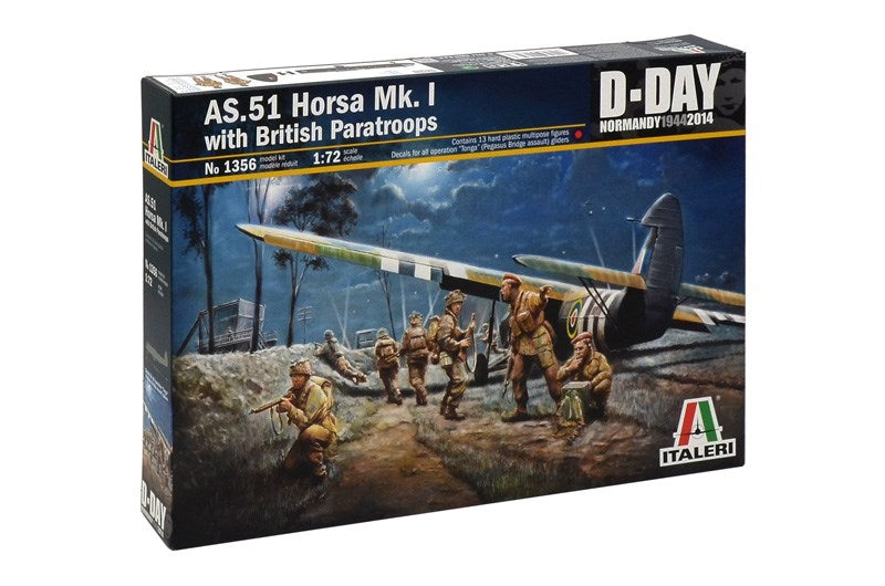 Italeri 1356 1:72 AS.51 Horsa Mk.1 with British Paratroops