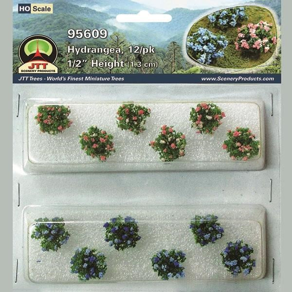 JTT 95609 Hydrangea Bushes (12pcs)