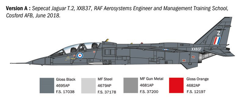 Italeri 1470 1:72 Sepecat Jaguar T.2 RAF Trainer