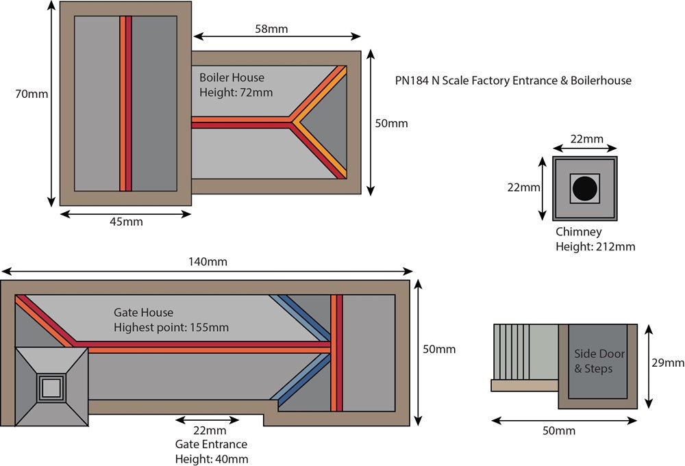 Metcalfe PN184 [N] Boilerhouse & Factory Entrance Kit