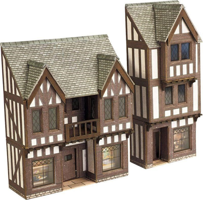 Metcalfe PN190 [N] Low Relief Timber Framed Shops Kit