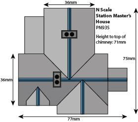 Metcalfe PN935 [N] Settle/Carlisle Station Masters House Kit