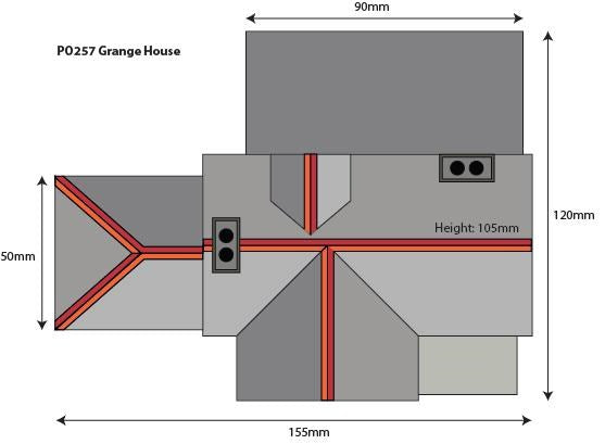 Metcalfe PO257 [OO] Grange House Kit