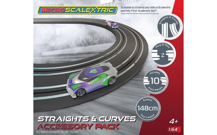 Micro Scalextric G8045 Straights and Curves Extension Pack