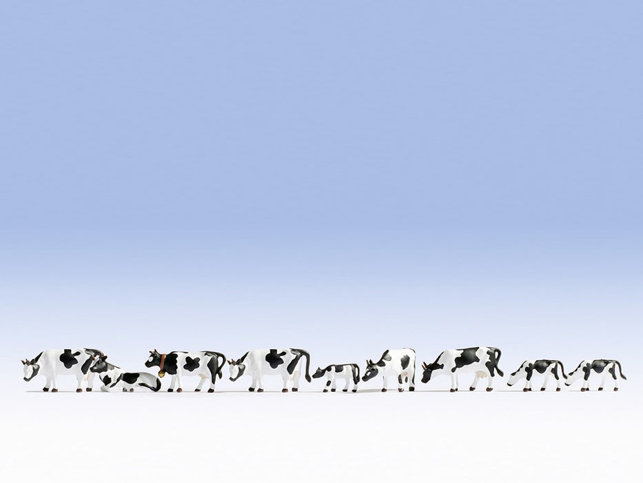 Noch 36721 N Black & White Cows (9 animals)