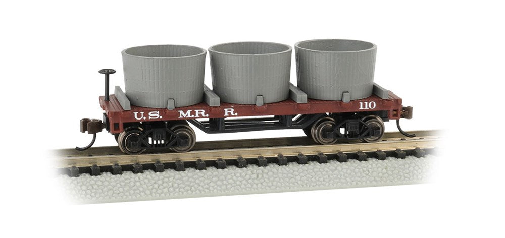 Bachmann USA 15554 [N] Old-Time Water Tank Car - U.S. Military Railroad