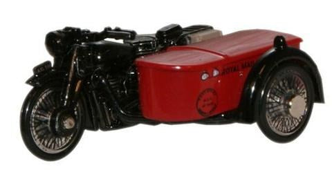 Oxford 76BSA003 1:76 Royal Mail Motorcycle with Sidecar