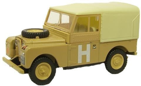 Oxford 76LAN188002 1:76 Land Rover Series 1 88" Canvas Top 'Sand/Military' Livery