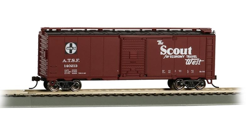 Bachmann USA 16502 [HO] 40' Santa Fe Map Box Car - Scout #140213