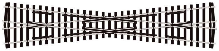 Peco SL-E194 OO Crossing, Long (Code75) Electrofrog