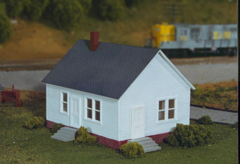 Rix Products 201 HO One-Story House Kit 7.7 x 9.9cm