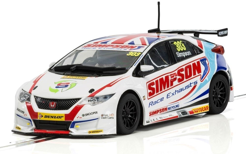 Scalextric C3915 Honda Civic Typr R BTCC 2017