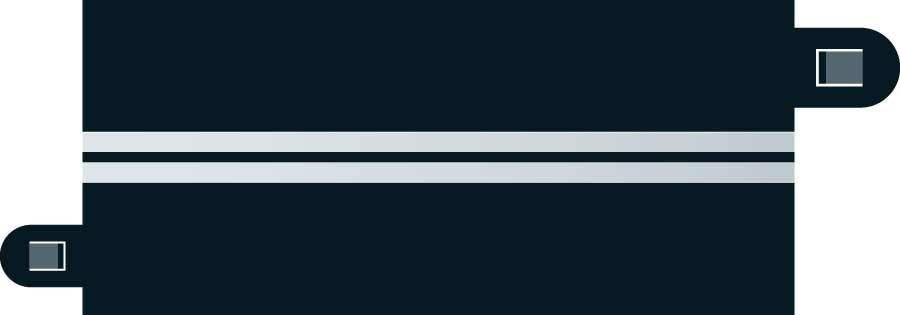 Scalextric C7016 Single Lane - Half Straight 175mm (4/pack)