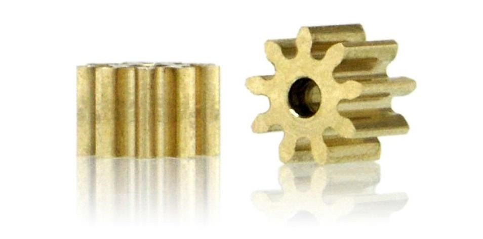 Slot.it PI559O15 Inline Brass pinions 9 teeth Ø5.5mm (2x) - internal Ø1.5mm