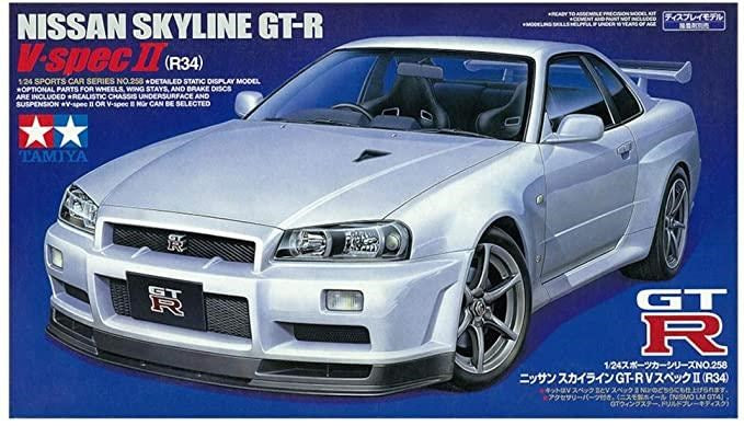 Tamiya 24258 1:24 Nissan Skyline GT-R R34 V-Spec II