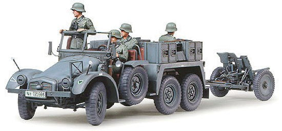 Tamiya 35259 1:35 Krupp Protze 1 ton (6x4) Kfz.69 TOWING TRUCK with 3.7cm Pak