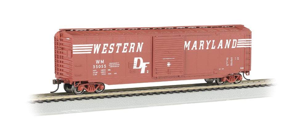 Bachmann USA 19409 [HO] 50' Sliding Door Box Car - Western Maryland